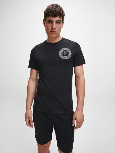 Calvin Klein Ruhák HU296146 | Calvin Klein Icon Férfi Lounge Póló Fekete